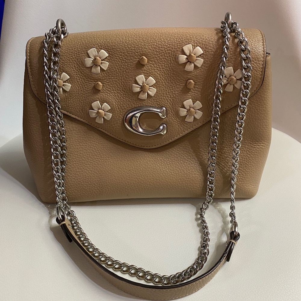 COACH Tammie Floral Whipstitch Bag. In excellent condition!